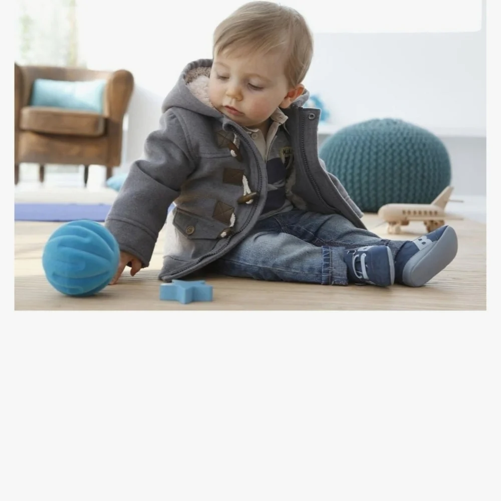 Gray Toggle Pea Coat for Kids - Unisex size 9- 12 months